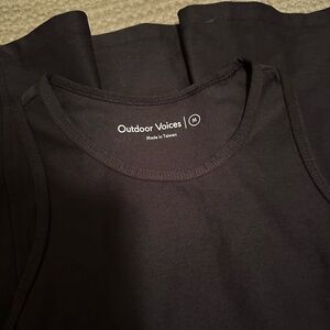 Outdoor Voices Midnight Black Workout Dress